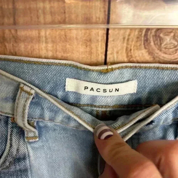 *Pacsun Denim Icon High Rise Shorts Size 25 - Picture 3 of 7